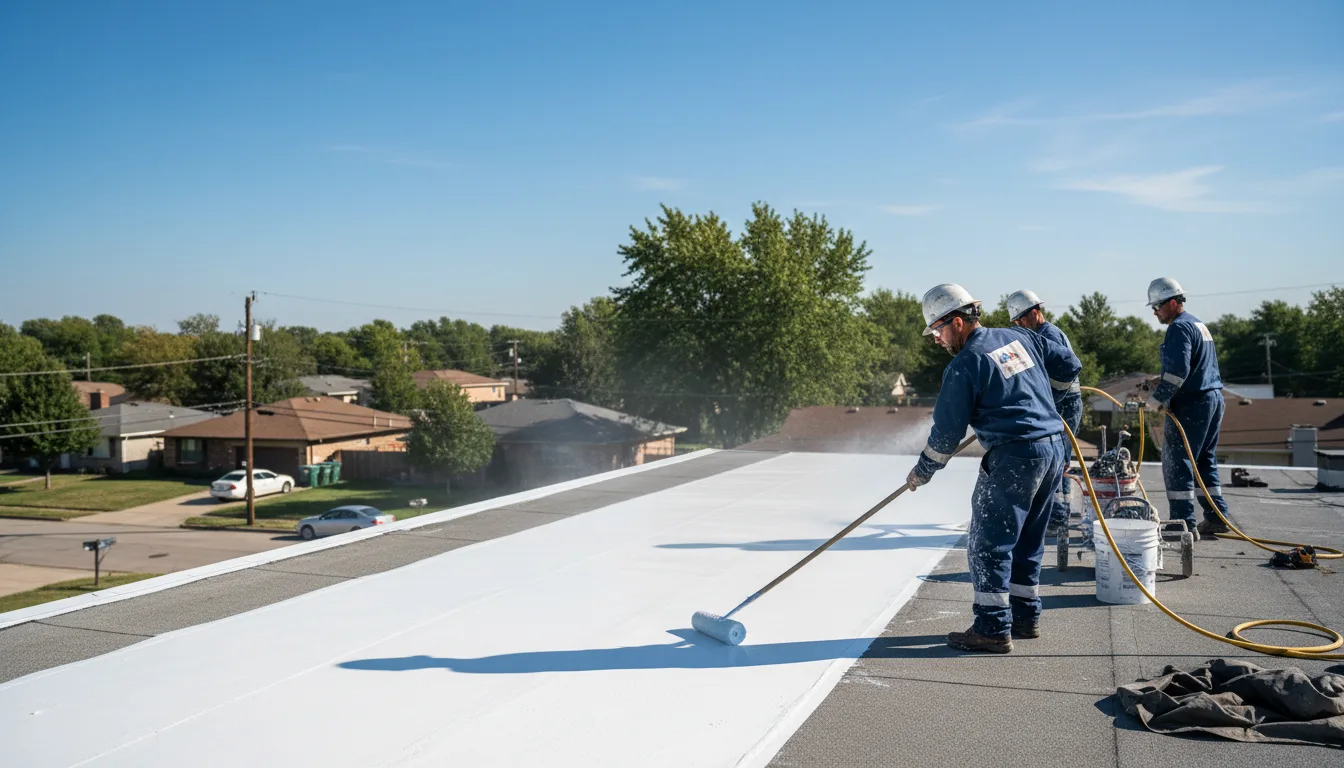 Commercial roof coating in Lindsay, OK near me